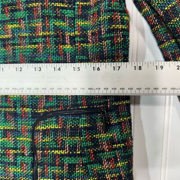Akris Punto Multicolor Tweed Zip Blazer Jacket US 10 Preppy Luxe Academia Career - Picture 4 of 9